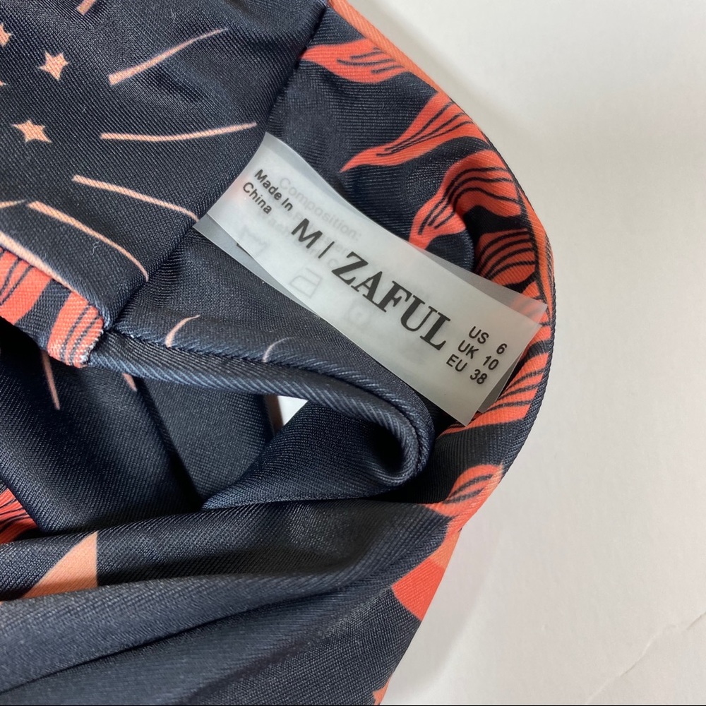 NWT ZAFUL Sun Moon Star Print Bandeau Bikini Set - Picture 7 of 10
